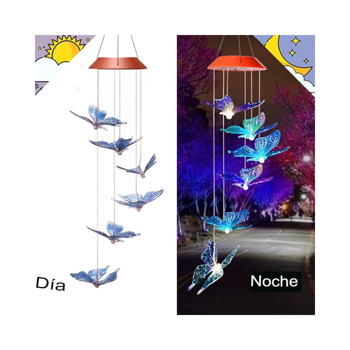 Campanillas de Viento de mariposa