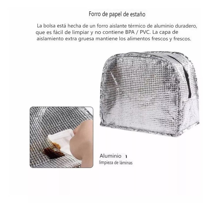 Lonchera Bolso Termico Alimentos Almuerzo