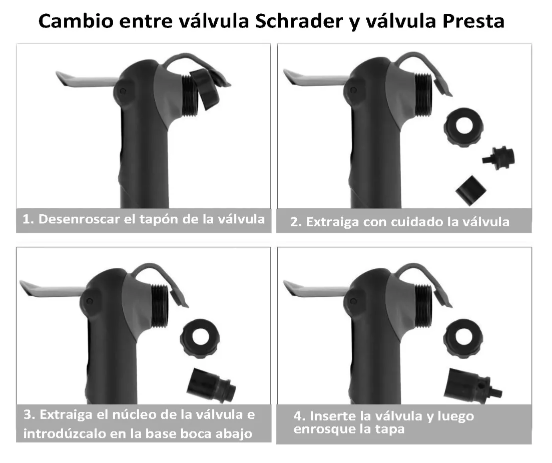 Mini Bombin Portátil con manometro