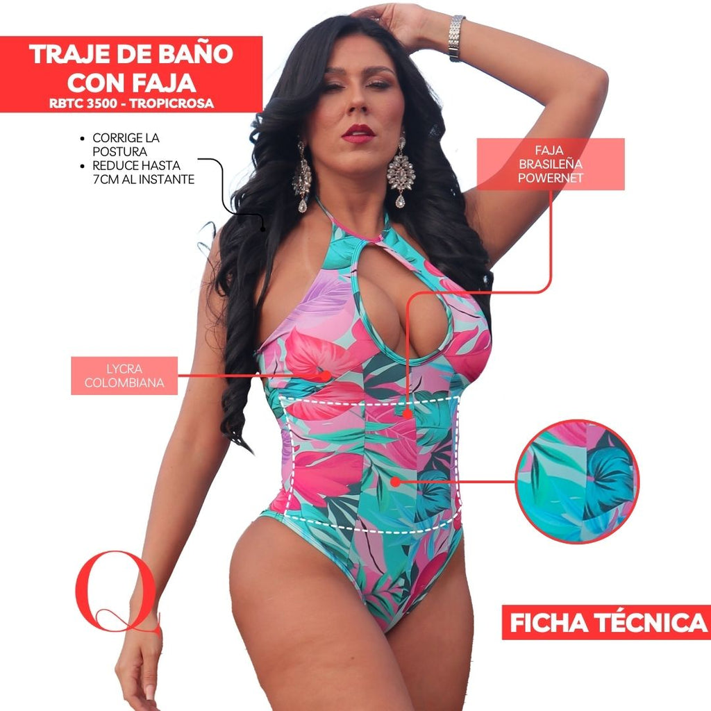 TRAJE DE BAÑO CON FAJA -SWIMSUIT
