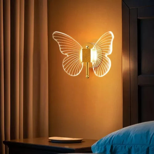 Lampara De Pared Led Mariposa