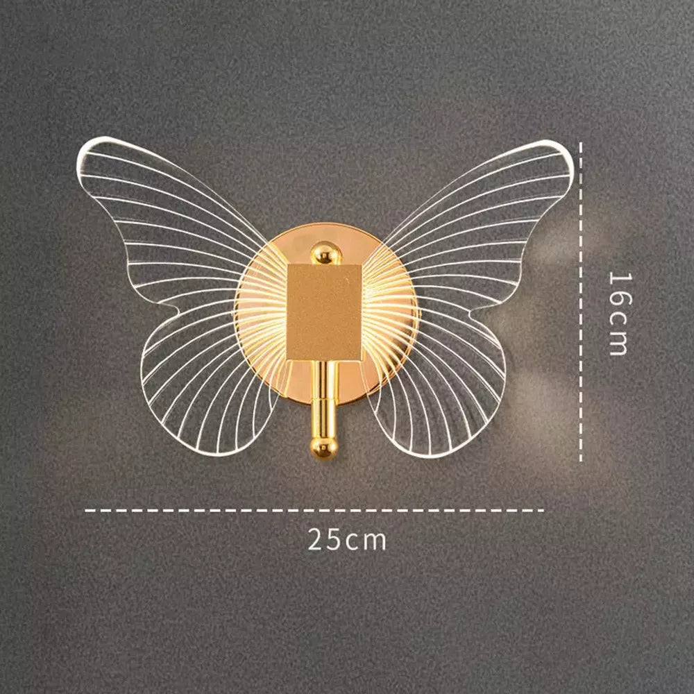 Lampara De Pared Led Mariposa