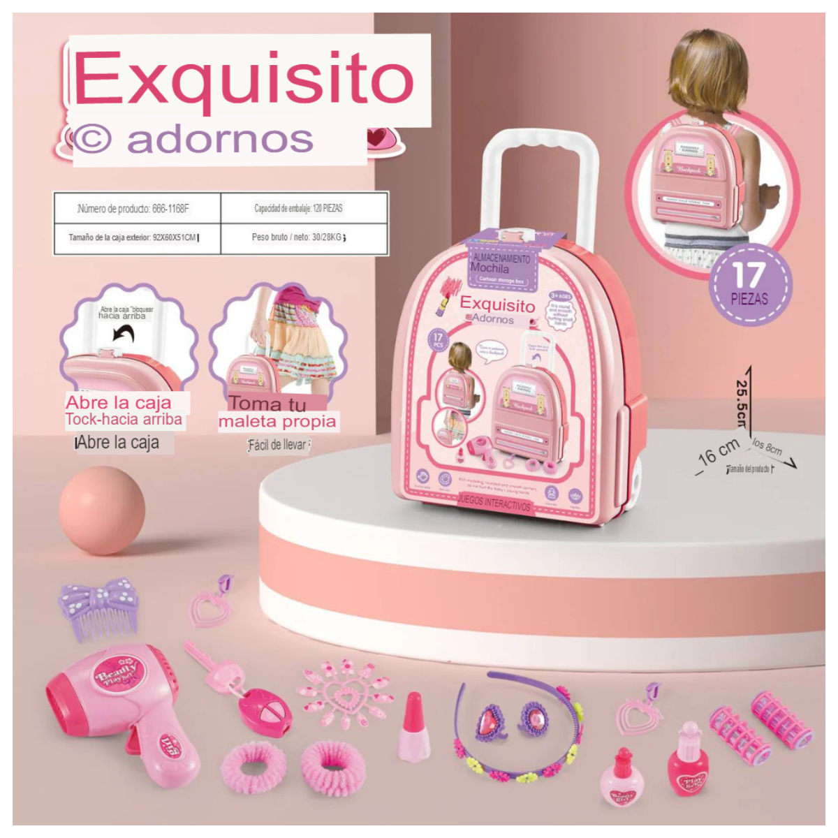 Maletín Set de Peluquería 15 Pcs