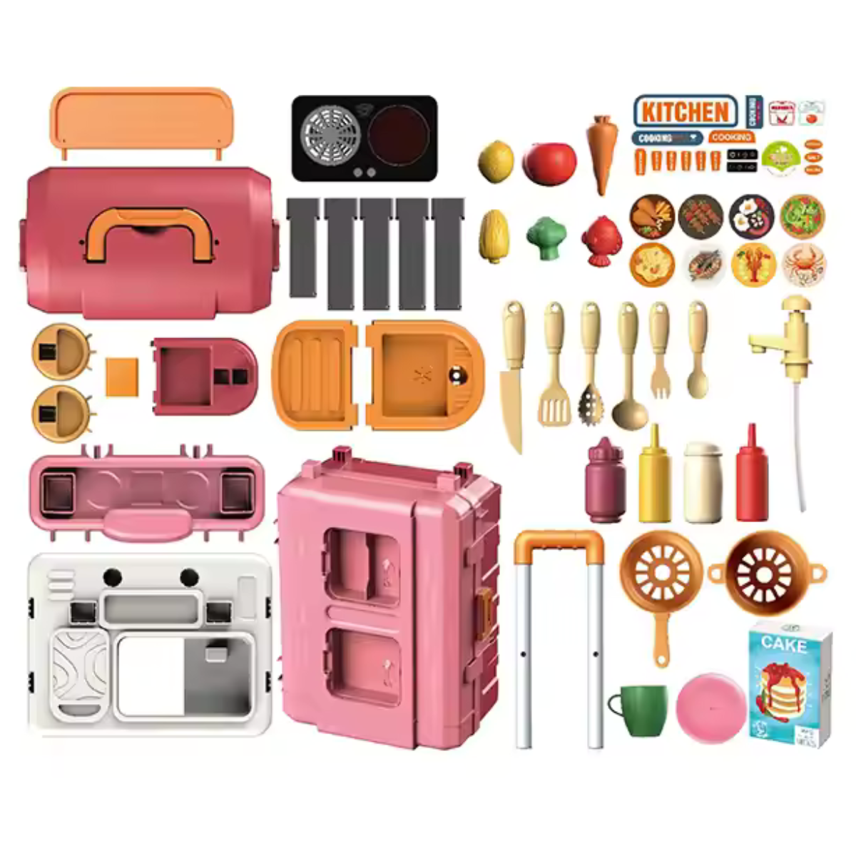 Maleta Juguete 2 en 1 Cocina Móvil Niña