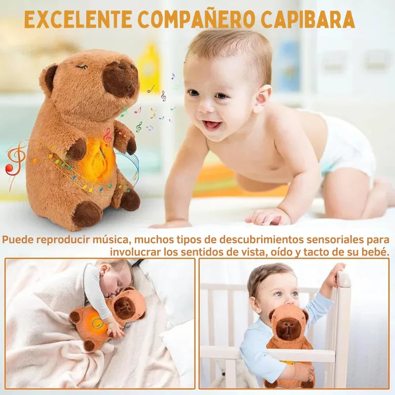 Peluche de Apego Capibara Brillante Musical