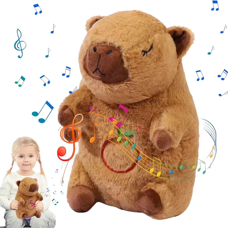 Peluche de Apego Capibara Brillante Musical