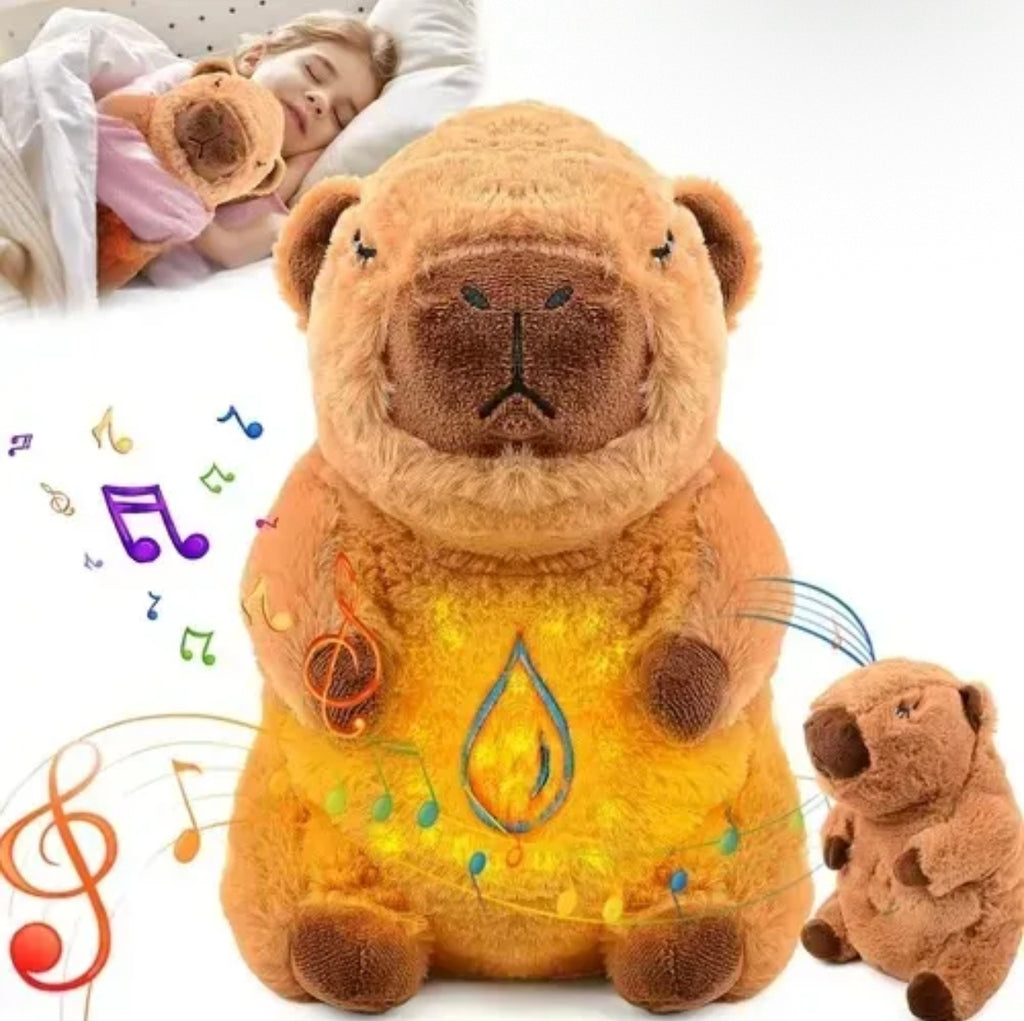Peluche de Apego Capibara Brillante Musical