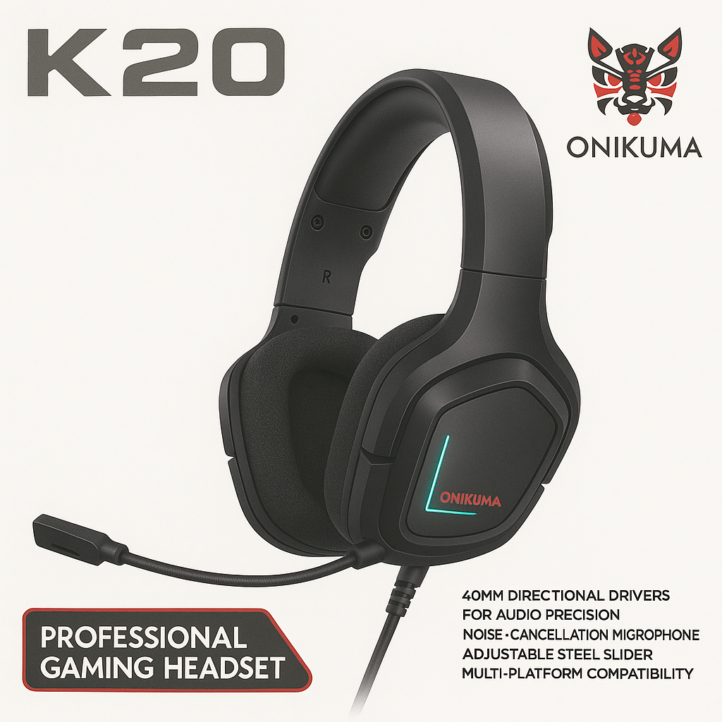 Audífonos Gamer Onikuma K20 con Micrófono