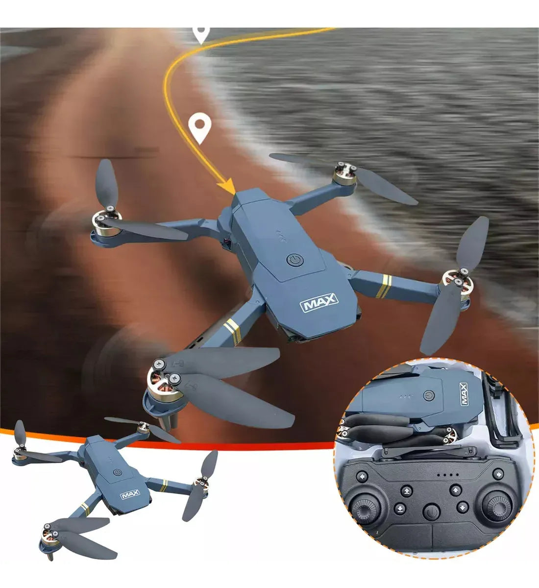 DRONE 4K DOBLE CAMARA 998 PRO